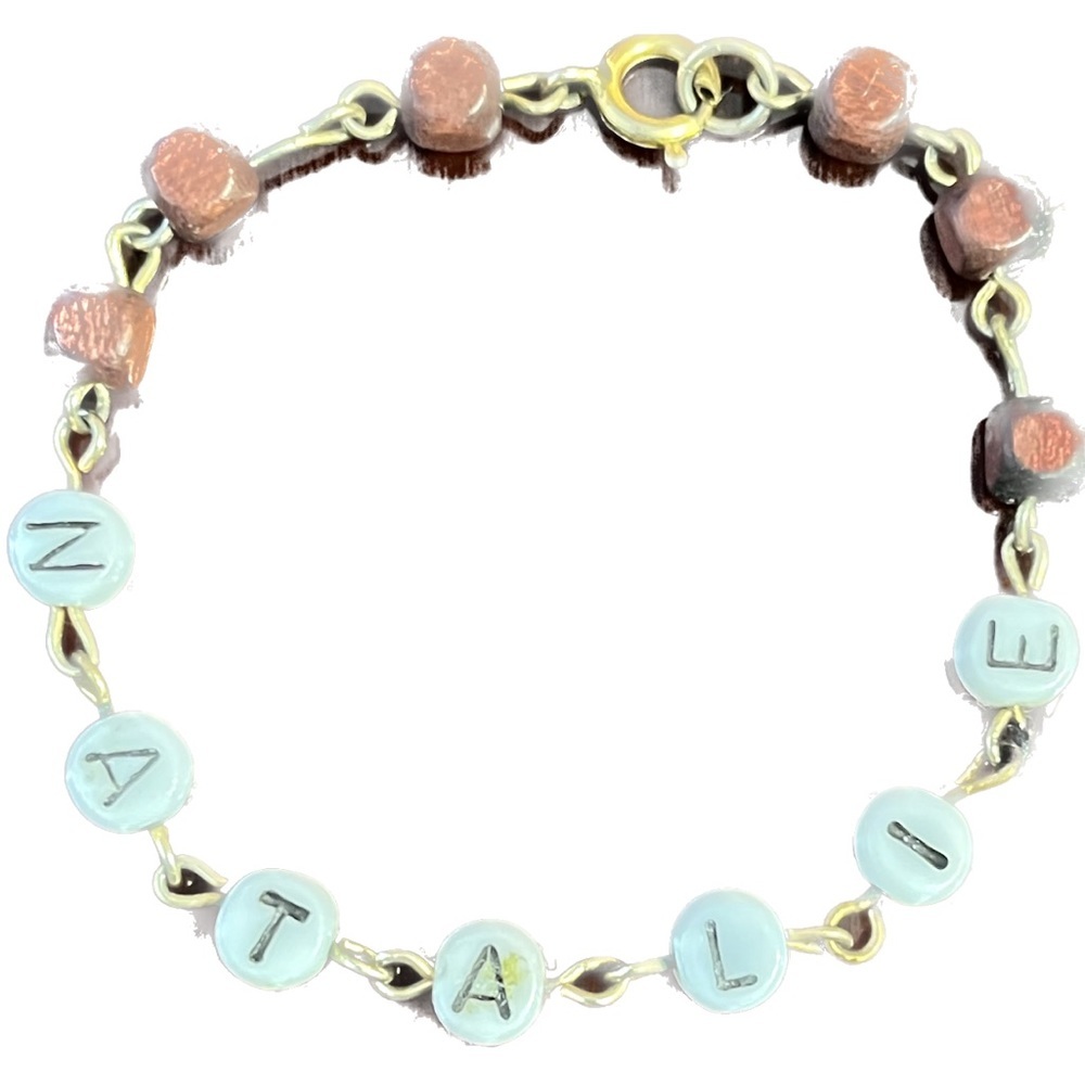 Cute bracelet Natalie spelled out
